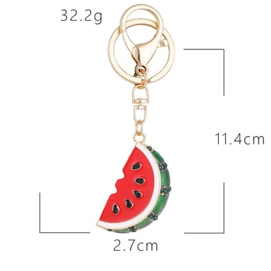 1 Piece Watermelon Alloy Keychain h5 Picture2