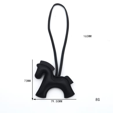 1 Piece Cute Horse PU Bag Charm h5 Picture5