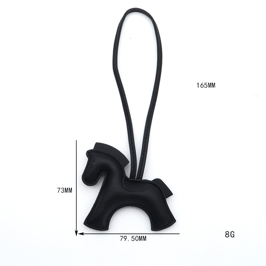 1 Piece Cute Horse PU Bag Charm Picture5
