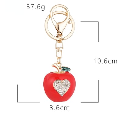 1 Piece Apple Alloy Keychain h5 Picture2