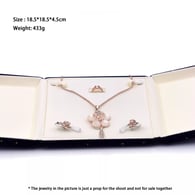 royal blue/Jewelry set box Resim2