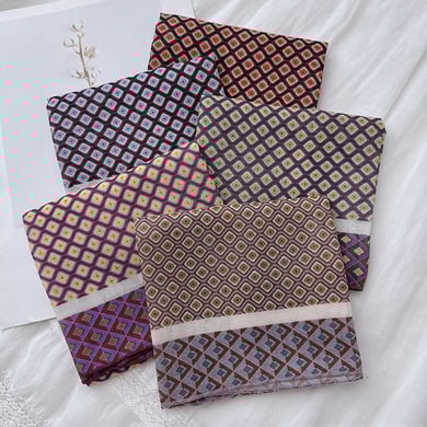 1 stuk retro geruite katoenen bandana h5 Afbeelding6