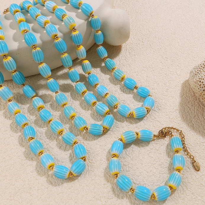 1 stuk keramische kralenketting Afbeelding2