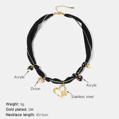 1 Piece Classic Series Retro Irregular Shape Stainless Steel  Women's Pendant Necklaces h5 
