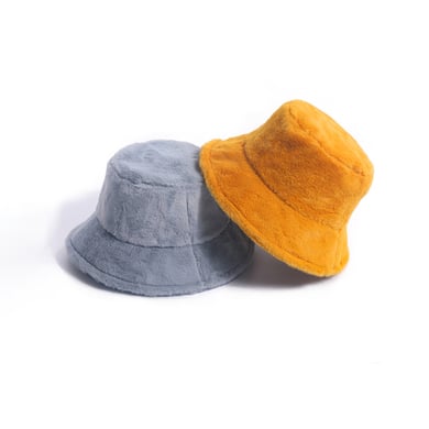 1 Piece Solid Color Plush Fisherman's Hat h5 Picture2