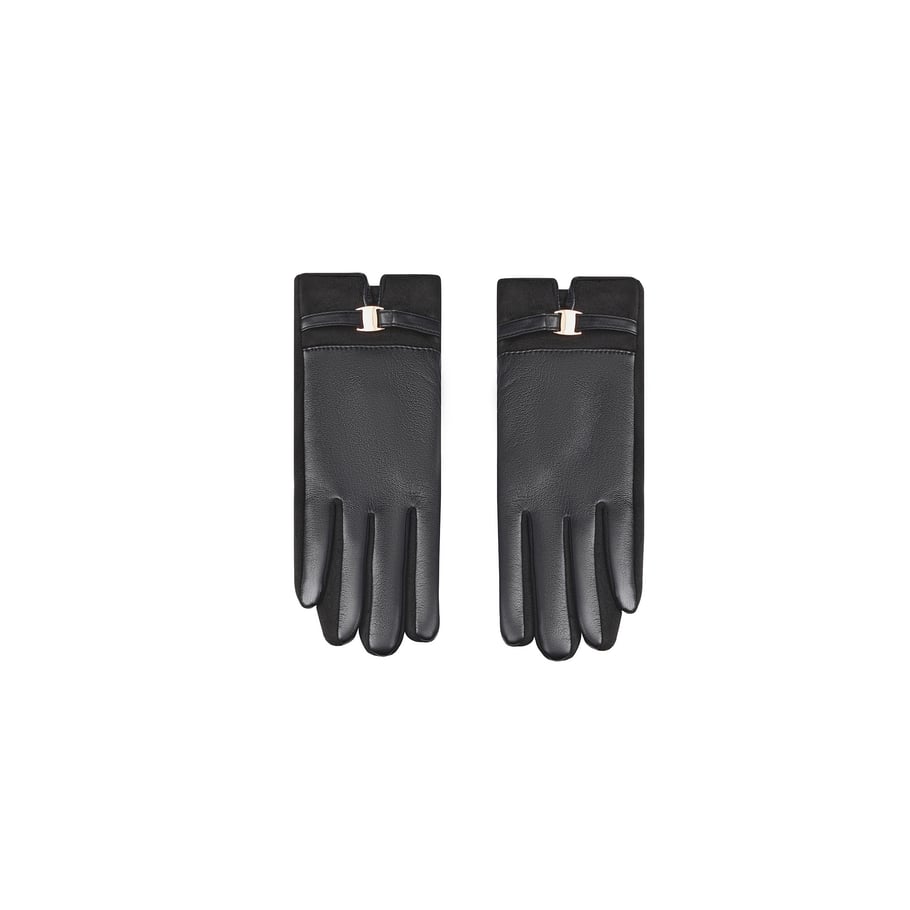 1 Paar schlichte, elegante, einfarbige PU-Damenhandschuhe
