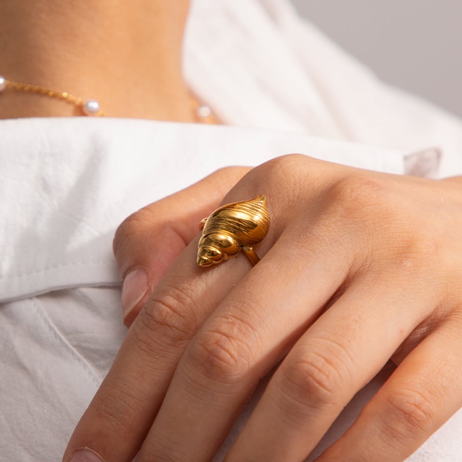 Nueva serie de joyas de elementos marinos europeos y americanos para mujer, pendientes y collares de acero de titanio de lujo de alta gama al por mayor. Imagen14