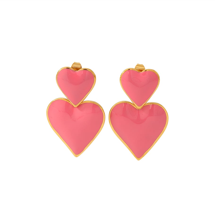 1 Paar elegante und modische Ohrringe aus 18 Karat vergoldetem Edelstahl mit bunten Öltropfen-Anhängern für Damen, Schmuck für den Alltag Bild4