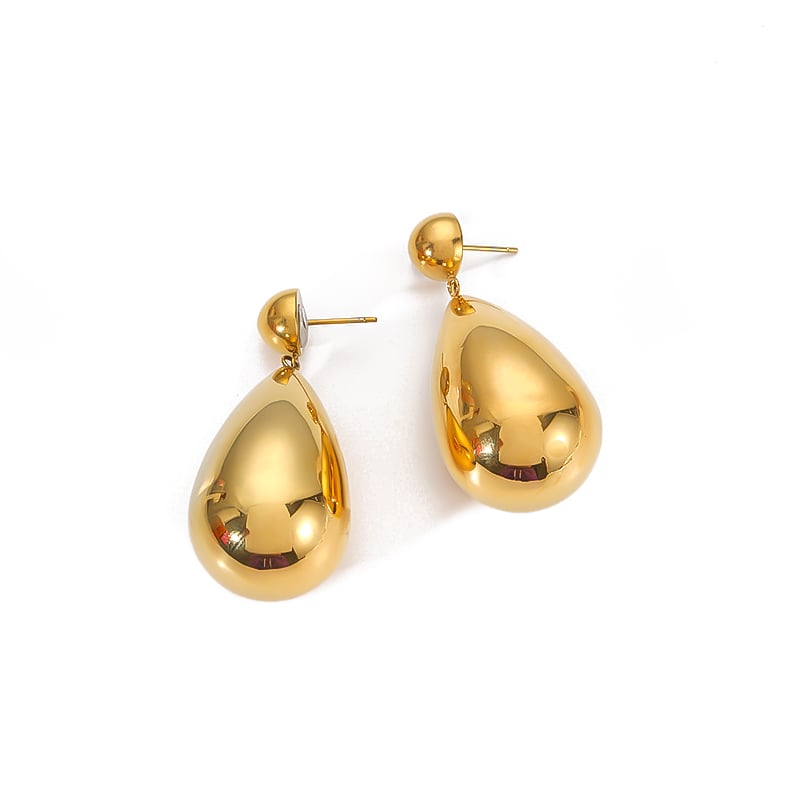 1 Pair Simple Series Classic Geometric Stainless Steel Women Stud Earrings Picture6