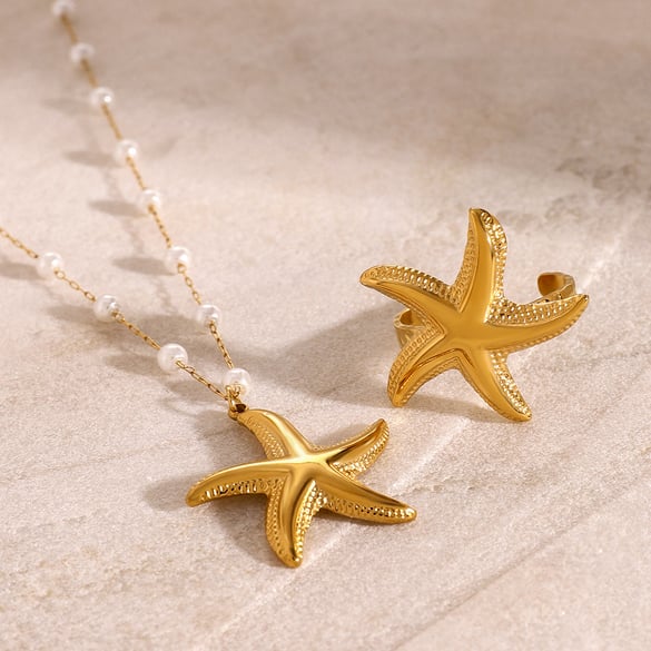 1 pezzo semplice serie semplice tartaruga acciaio inossidabile placcato oro 18k perla artificiale donne collane con ciondolo