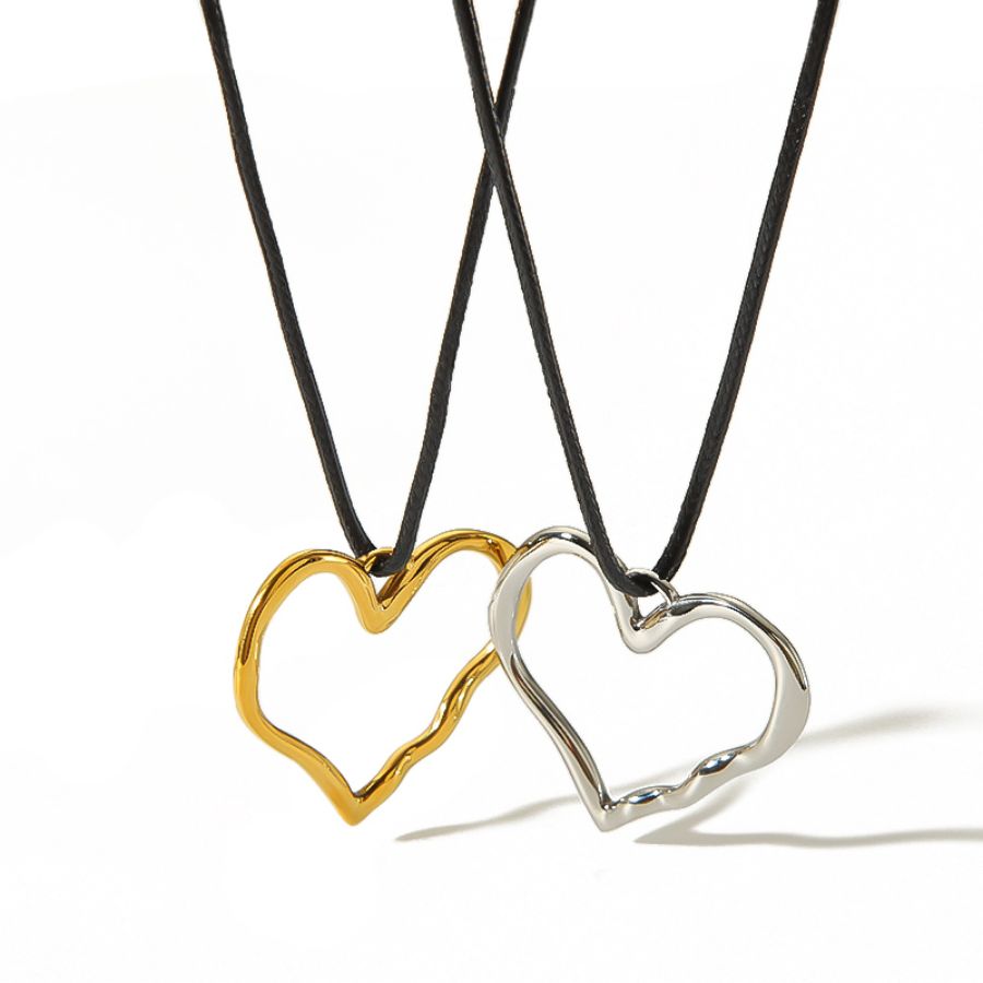 1 Piece Simple Series Classic Heart Stainless Steel 18K Gold Plated Women Pendant necklaces Picture6