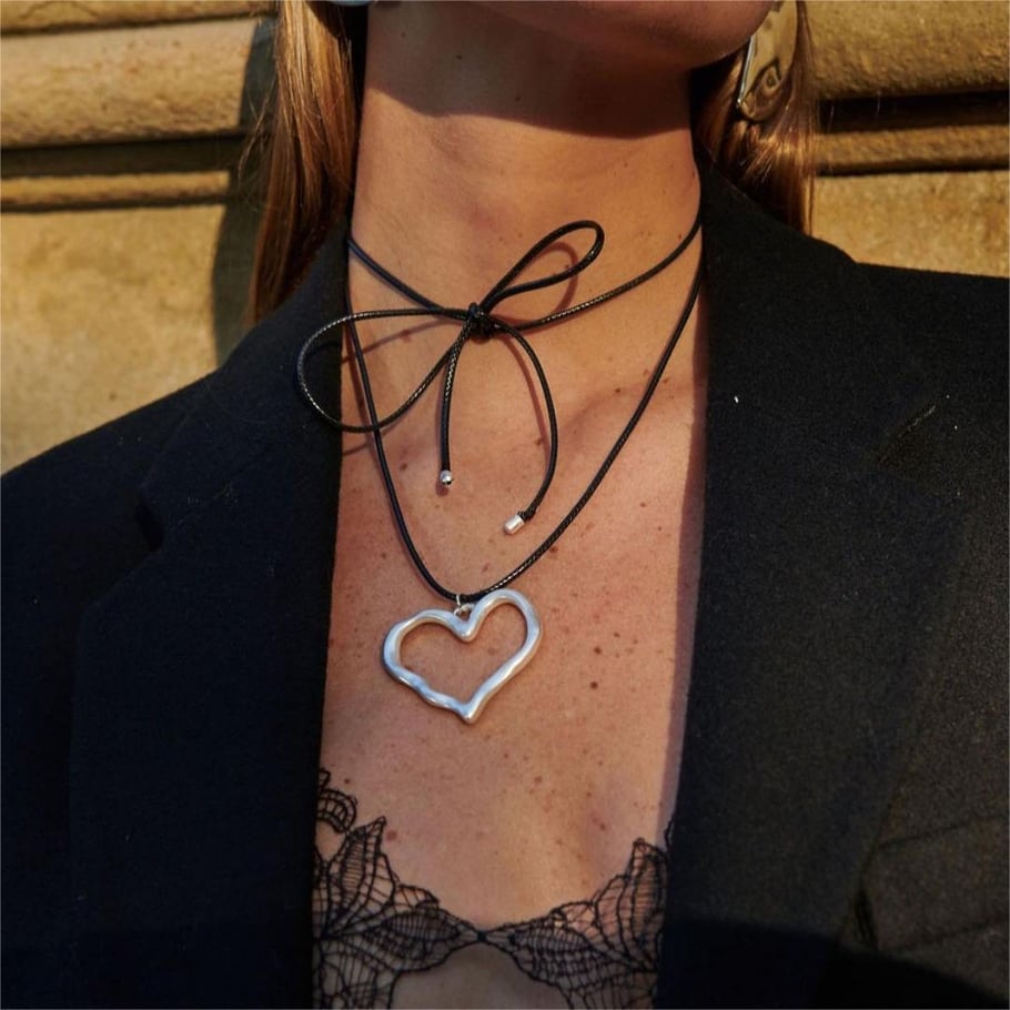 1 Piece Simple Series Classic Heart Stainless Steel 18K Gold Plated Women Pendant necklaces Picture4