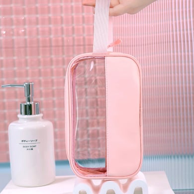 1 Piece Simple Style Solid Color PVC Women's Makeup Bag h5 Picture4