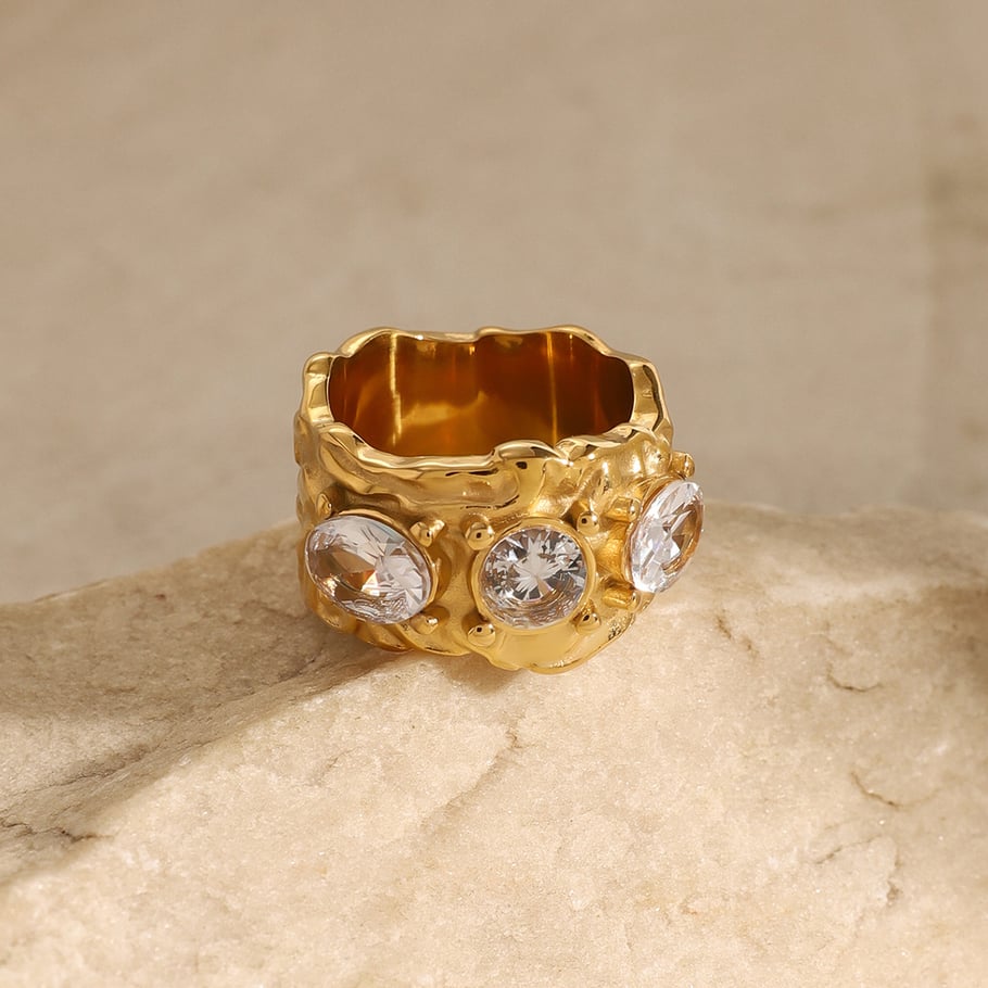 1 Paar Ohrringe im Retro-Kreuz-Design der Classic-Serie aus Edelstahl mit 18 Karat vergoldetem Zirkonia für Damen Bild10