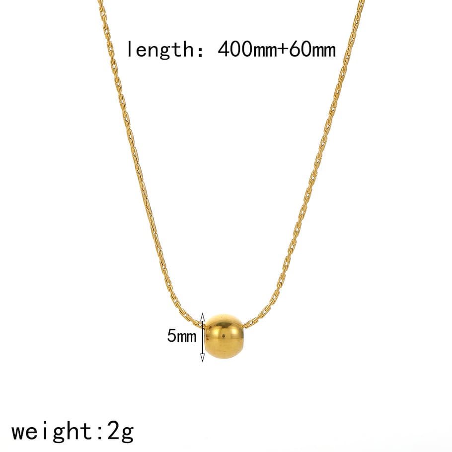 1 Stück Simple Series Einfache geometrische 18 Karat vergoldete Anhängerketten Bild5