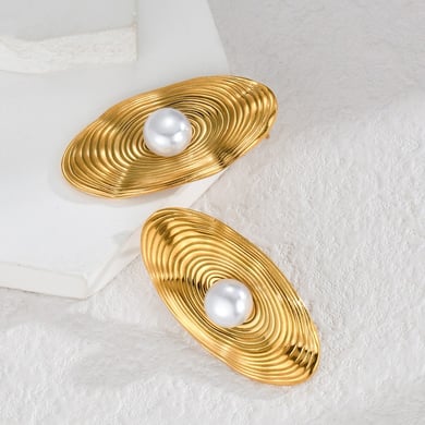 1 Pair Simple Cute Style Square Bowknot Shape Stainless Steel 18K Gold Plated Women's Stud Earrings h5 Picture5