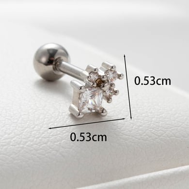 1 Pair Simple Series Simple Animal Titanium Steel No Plating Material Zircon Women Stud Earrings h5 Picture4