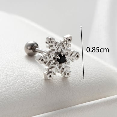 1 Paar Simple Series Klassische Herz Titan Stahl Kein Beschichtungsmaterial Zirkon Damen Ohrstecker h5 Bild4