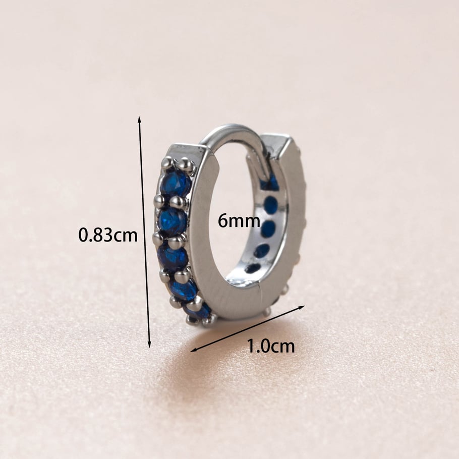 1 Pair Simple Series Simple Geometric Copper No Plating Material Zircon Women Stud Earrings Picture5
