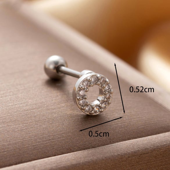 1 paar eenvoudige serie eenvoudige dieren titanium staal geen plating materiaal zirkoon vrouwen oorbellen