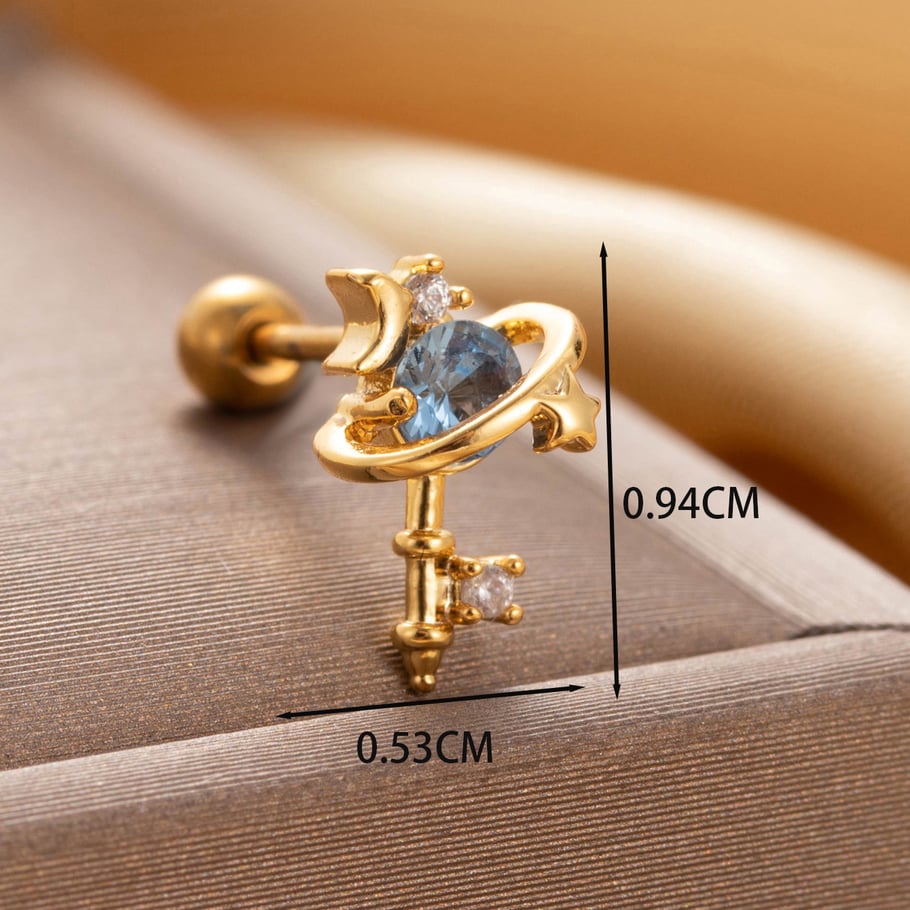 1 Pair Simple Series Classic Heart Titanium Steel No Plating Material Zircon Women Stud Earrings Picture5