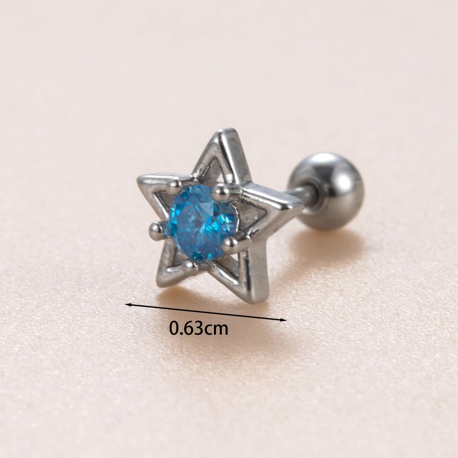 1 Pair Simple Series Simple Geometric Copper No Plating Material Zircon Women Stud Earrings Picture4