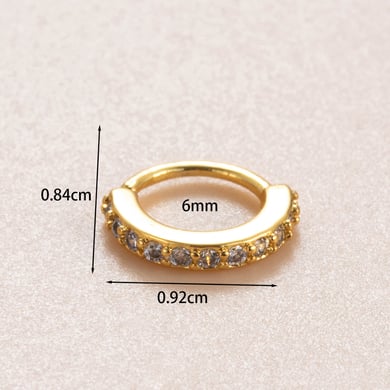 1 Paar Simple Series Simple Flower Kupfer Kein Beschichtungsmaterial Zirkon Damen Ohrstecker h5 Bild6