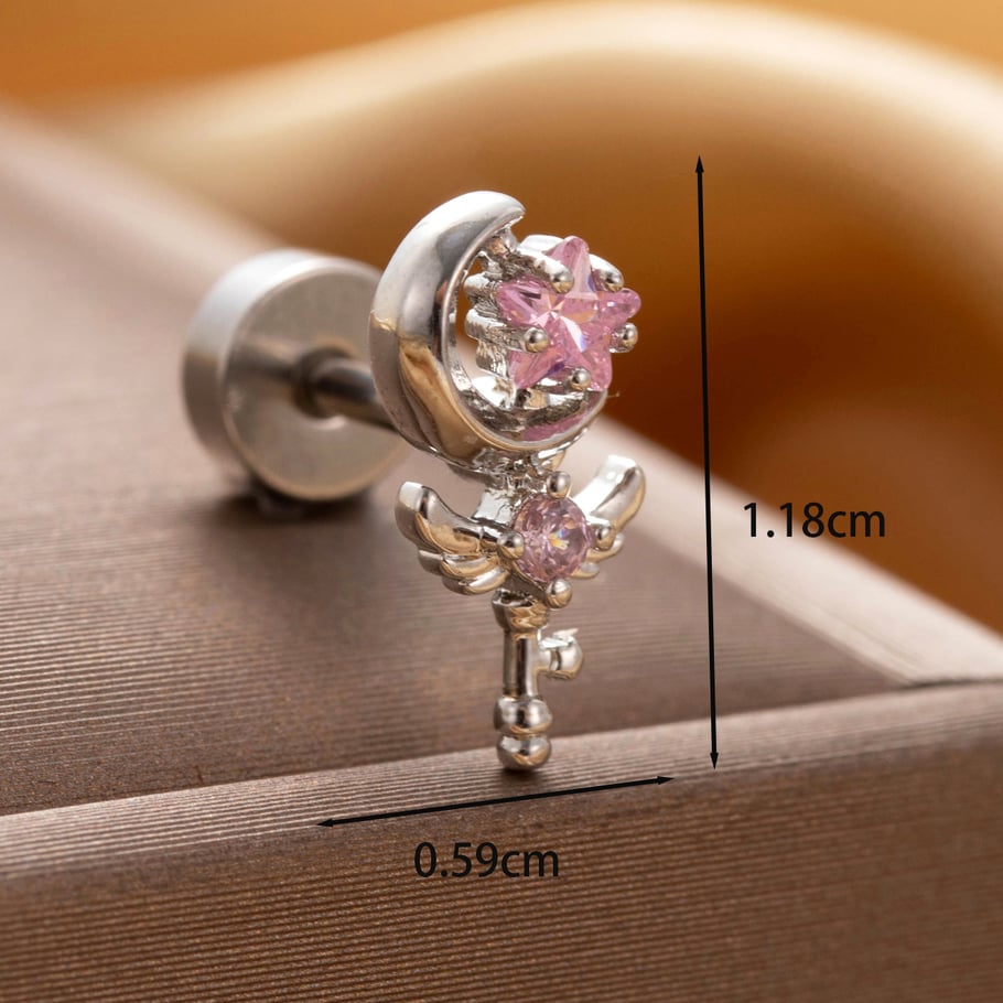 1 Pair Simple Series Classic Bow Knot Titanium Steel No Plating Material Zircon Women Stud Earrings Picture4