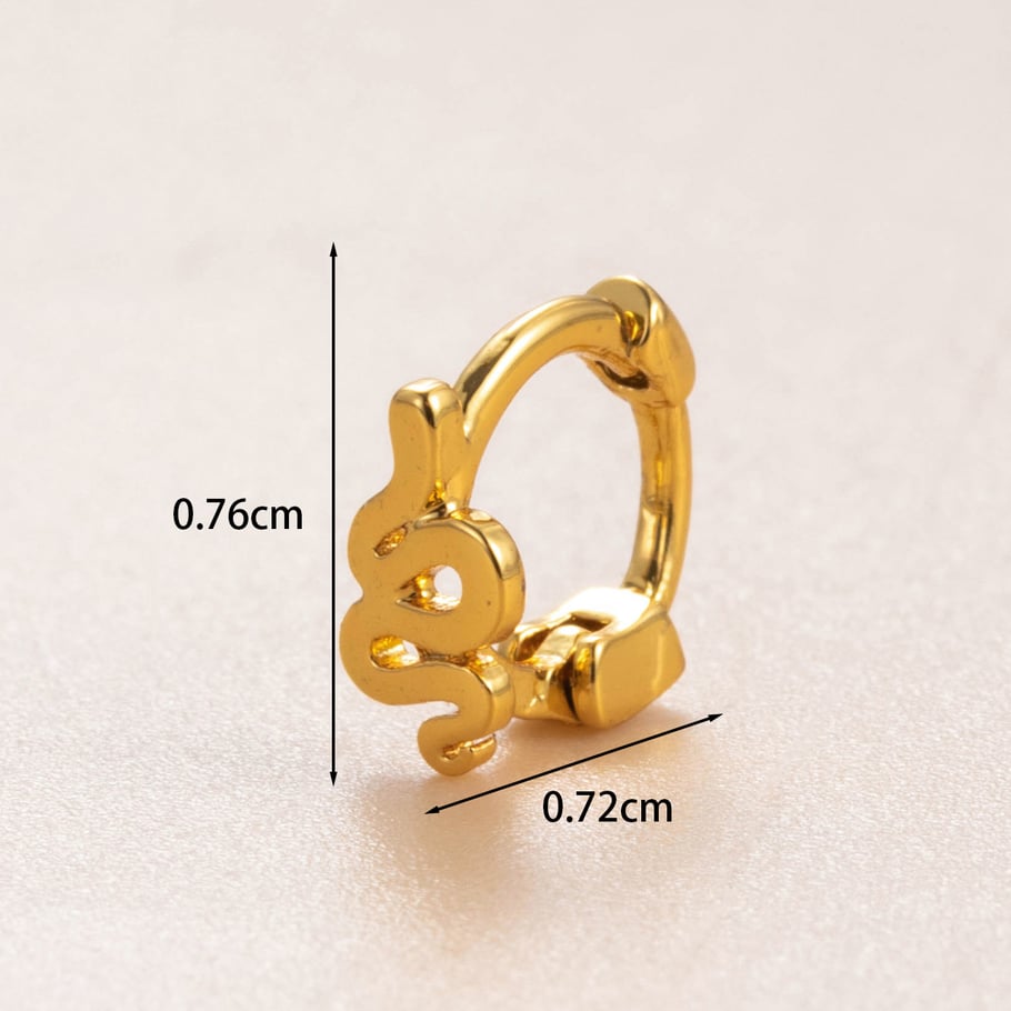 1 Paar Simple Series Simple Flower Kupfer Kein Beschichtungsmaterial Zirkon Damen Ohrstecker Bild6