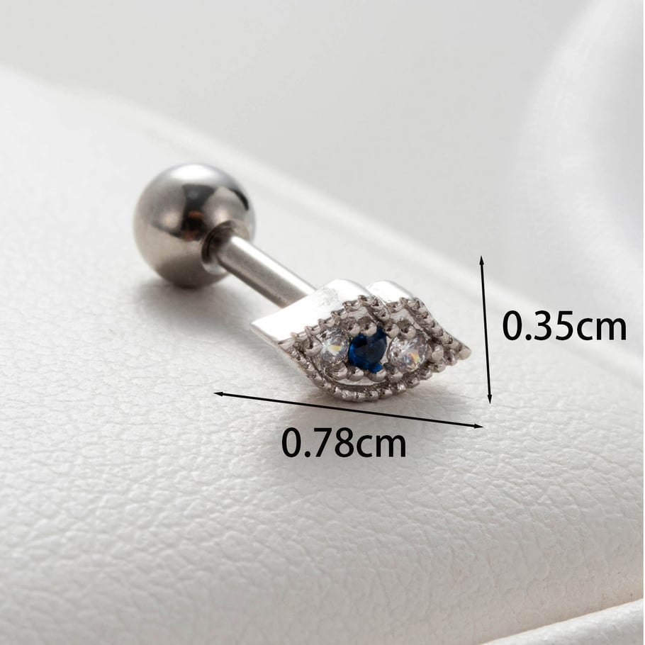 1 Pair Simple Series Classic Animal Titanium Steel No Plating Material Zircon Women Stud Earrings Picture4