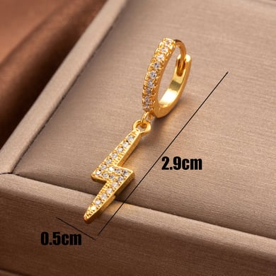 1 Pair Simple Series Classic Flower Copper No Plating Material Zircon Women Stud Earrings h5 Picture4