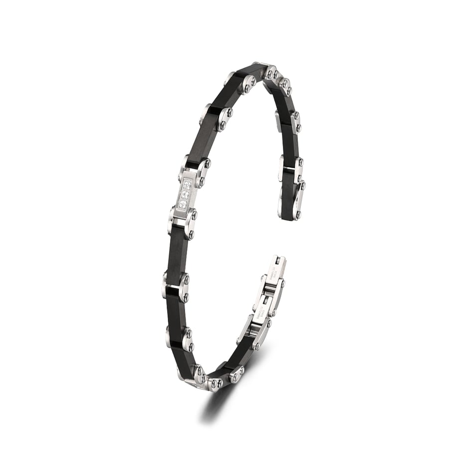 1 Pair Simple Series Simple Geometric Stainless Steel Men's Bracelets Picture6