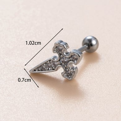1 Paar Simple Series Simple Bow Knot Kupfer Kein Beschichtungsmaterial Zirkon Damen Ohrstecker h5 Bild4