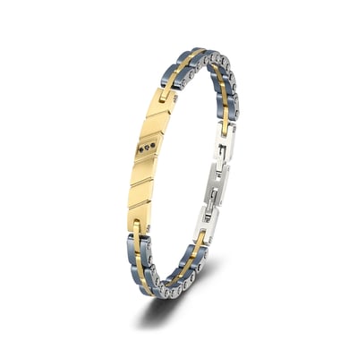 1 Paar einfache geometrische Edelstahl-Herrenarmbänder der Simple-Serie h5 Bild4