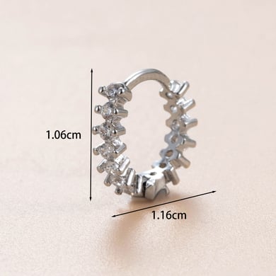 1 Paar Simple Series Simple Bow Knot Kupfer Kein Beschichtungsmaterial Zirkon Damen Ohrstecker h5 Bild5