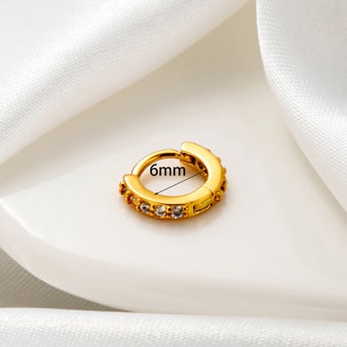 1 Pair Simple Series Classic Cross Copper No Plating Material Zircon Women Stud Earrings h5 Picture6