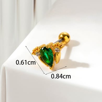 1 Paar Simple Series Klassische Tier Titan Stahl Kein Beschichtungsmaterial Zirkon Damen Ohrstecker h5 Bild4
