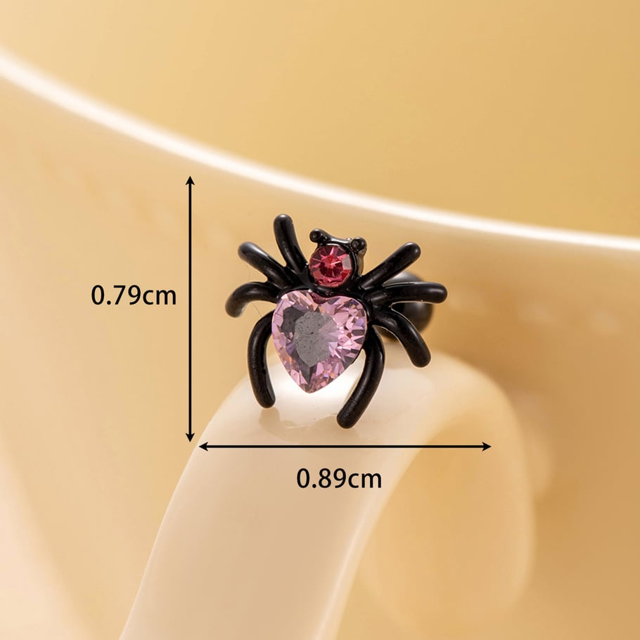 1 Pair Simple Series Classic Animal Titanium Steel No Plating Material Zircon Women Stud Earrings Picture6
