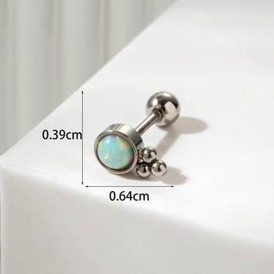 1 Paar Simple Series Klassische Herz Titan Stahl Kein Beschichtungsmaterial Zirkon Damen Ohrstecker h5 Bild5