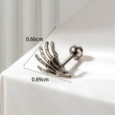 1 Paar Simple Series Klassische Herz Titan Stahl Kein Beschichtungsmaterial Zirkon Damen Ohrstecker h5 Bild7