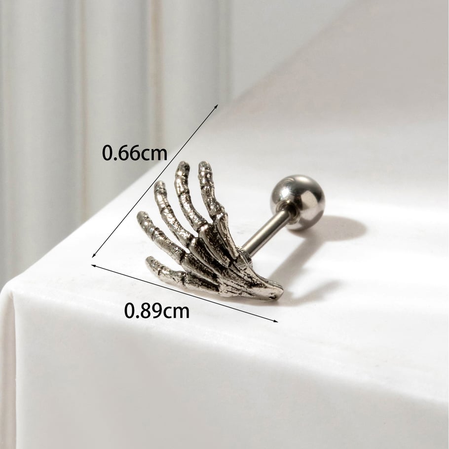1 Paar Simple Series Klassische Herz Titan Stahl Kein Beschichtungsmaterial Zirkon Damen Ohrstecker Bild7