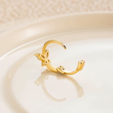 1 Paar Simple Series Klassische Tierkupfer-Ohrringe ohne Beschichtungsmaterial Zirkon Damen Creolen h5 Bild12