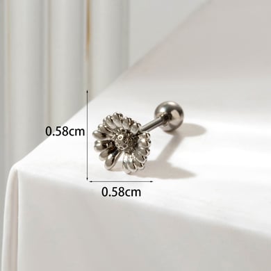 1 Paar Simple Series Klassische Herz Titan Stahl Kein Beschichtungsmaterial Zirkon Damen Ohrstecker h5 Bild6