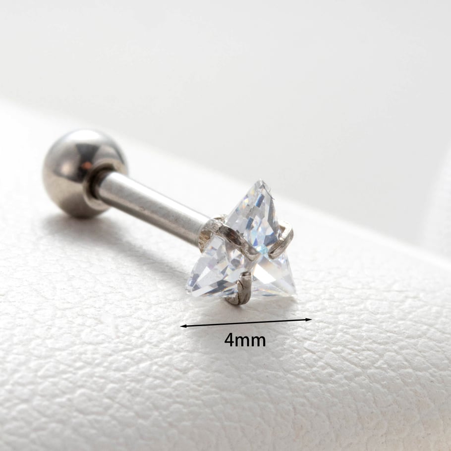 1 Paar einfache Serie einfache geometrische Kupfer keine Beschichtung Material Zirkon Frauen Ohrstecker Bild4