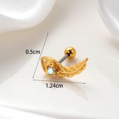 1 Paar einfache Serie klassische geometrische Kupfer keine Beschichtung Material Zirkon Frauen Ohrstecker h5 Bild5