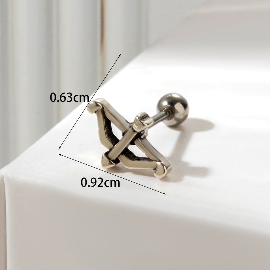 1 Pair Simple Series Classic Animal Titanium Steel No Plating Material Zircon Women Stud Earrings Picture5