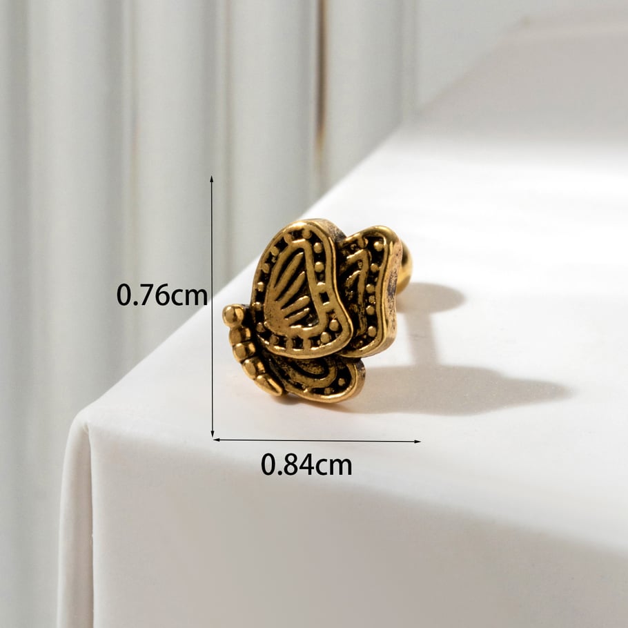 1 Pair Simple Series Classic Flower Titanium Steel No Plating Material Women Stud Earrings Picture5