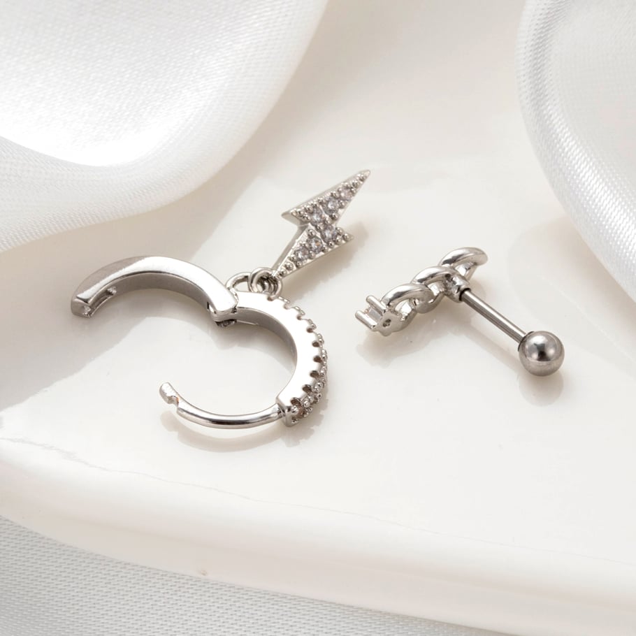 1 Paar Simple Series Simple Flower Kupfer Kein Beschichtungsmaterial Zirkon Damen Ohrstecker Bild7