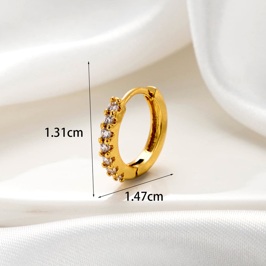 1 Pair Simple Series Classic Animal Copper No Plating Material Zircon Women Stud Earrings Picture4