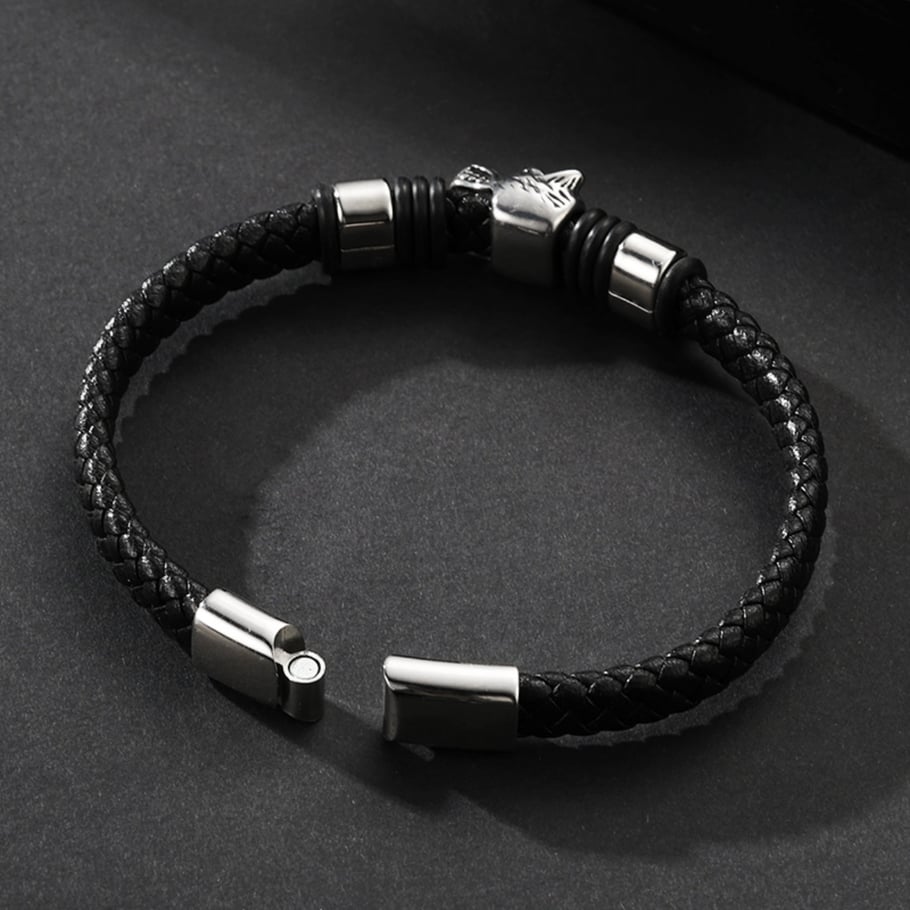 1 Paar Retro-Armbänder aus Tierleder der Simple Series für Herren Bild5